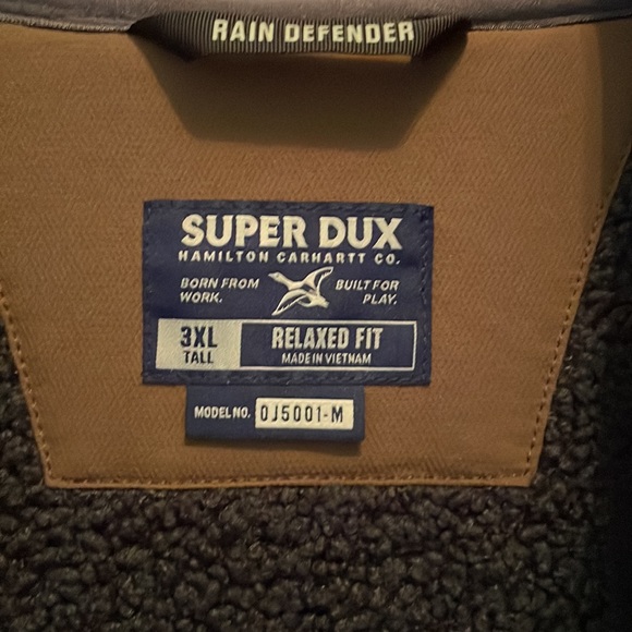 Men’s Carhartt Super Dux Active Jacket, 3XLT, Coffee Color - Picture 4 of 5